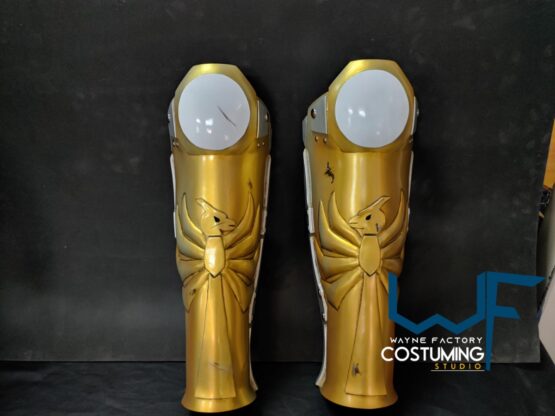 captain falcon fast zero cosplay props shoulder pouldron and shin guards inspired