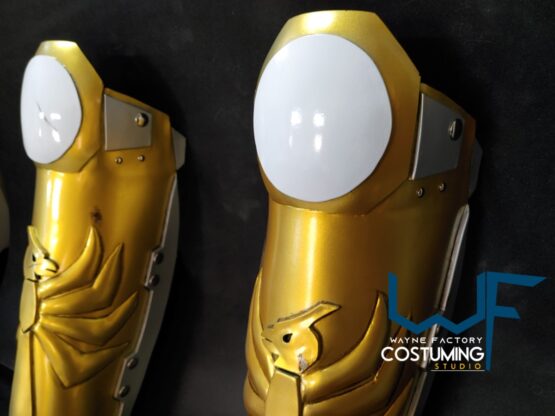 captain falcon fast zero cosplay props shoulder pouldron and shin guards inspired